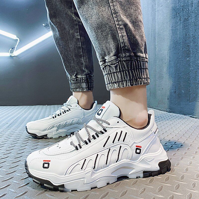 Nara Heren Mode Sneakers - Wit