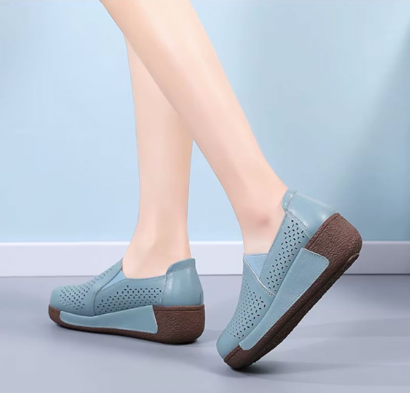 Narda Dames Platform Wedges Schoenen - Zwart