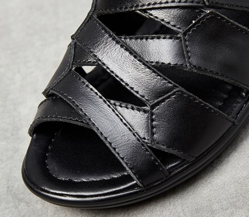 Nardy Dames Comfort Wedge Sandaal - Zwart