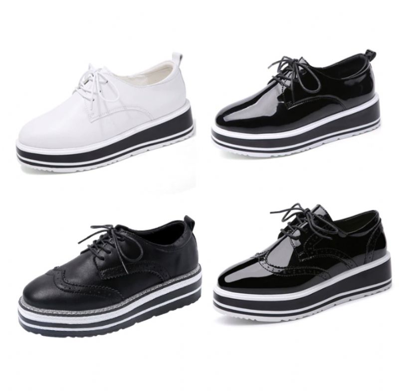 Nastia Dames Oxford Schoenen - Olie