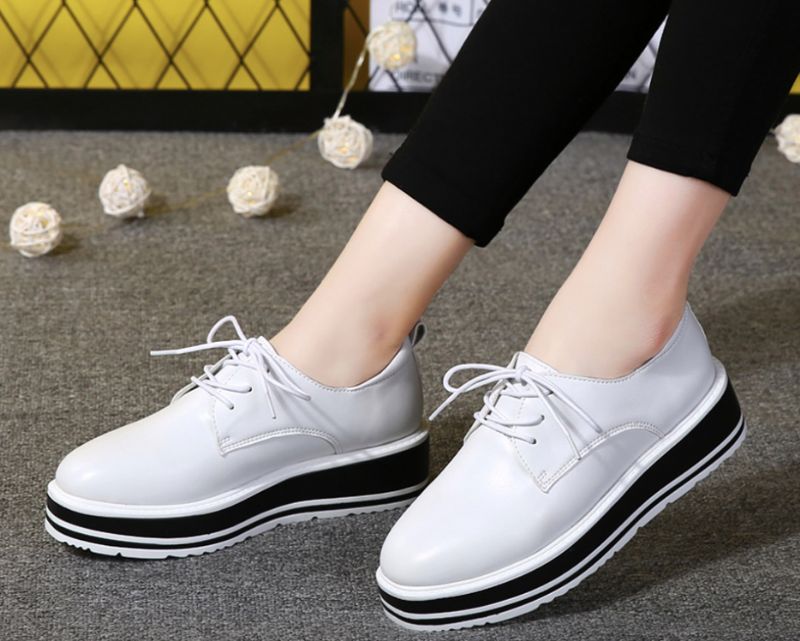 Nastia Dames Oxford Schoenen - Olie