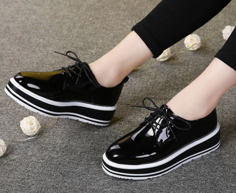 Nastia Dames Oxford Schoenen - Olie
