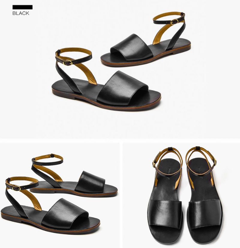 Natalia Dames Designer Mode Leren Sandaal - Bruin