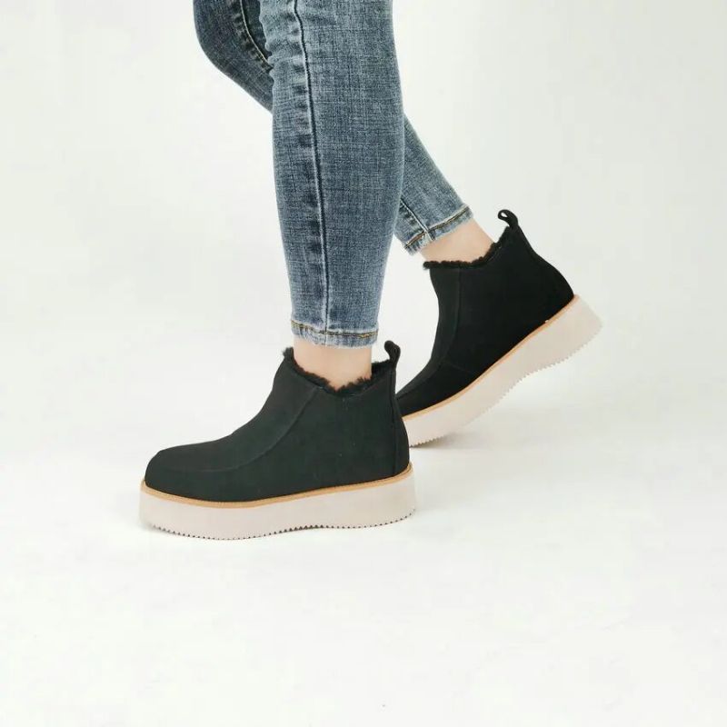 Natasha Dames Snow Ankle Boots - Abrikoos