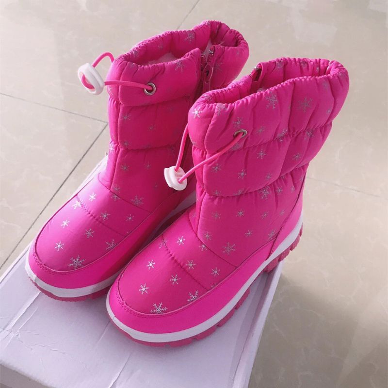 Natasha Meisjes Snowboot - Zwart Bont