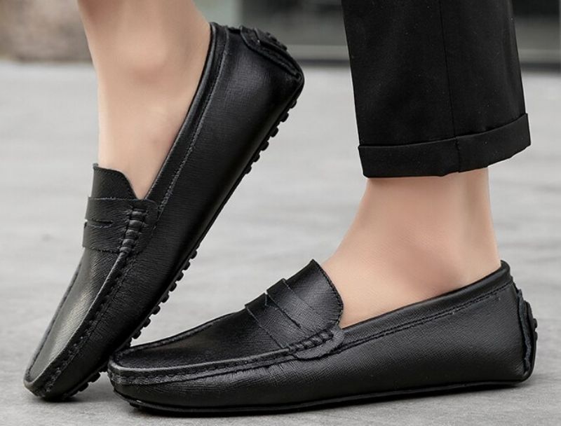 Navas Heren Comfortabele Loafers Schoenen - Grijs