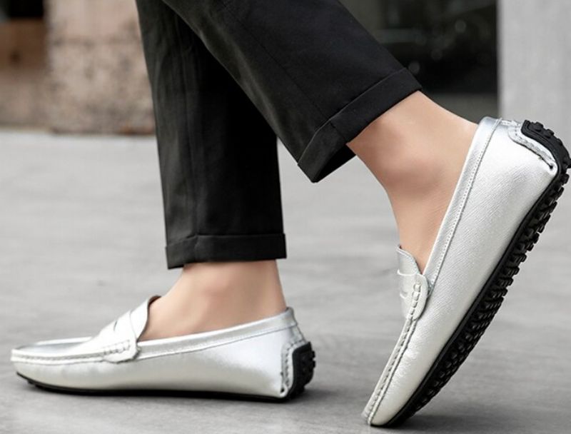 Navas Heren Comfortabele Loafers Schoenen - Grijs