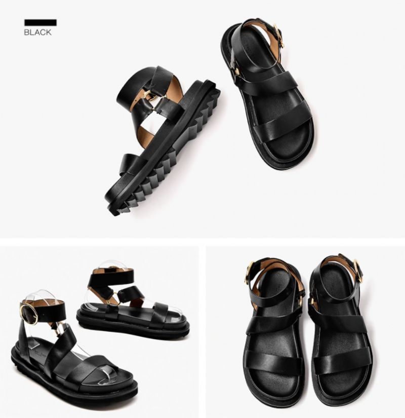 Nayade Dames Sandalen Zwarte Schoenen - Zwart
