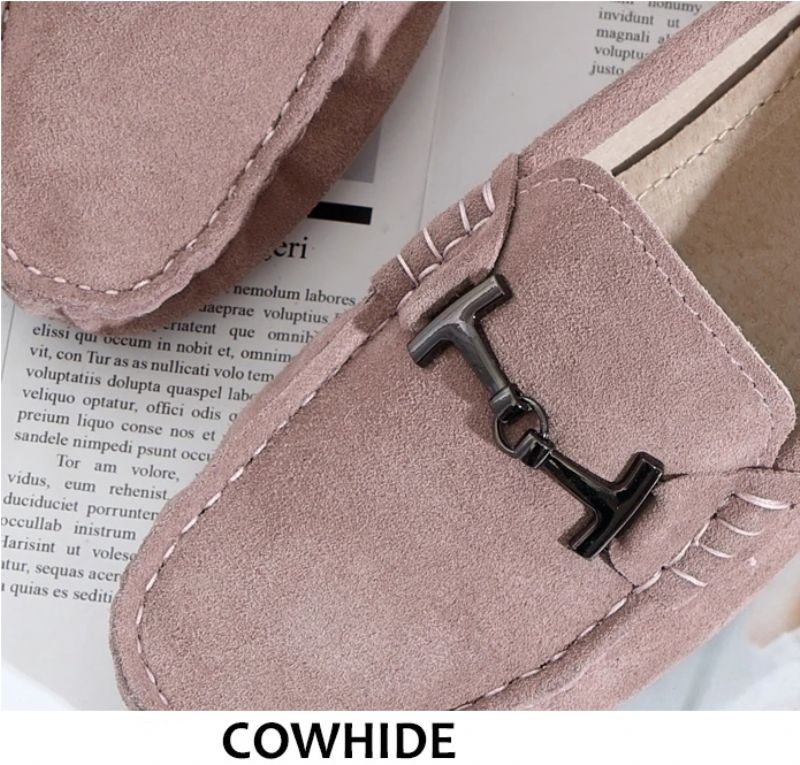 Nayah Dames Leren Driving Zwarte Loafer - Zwart