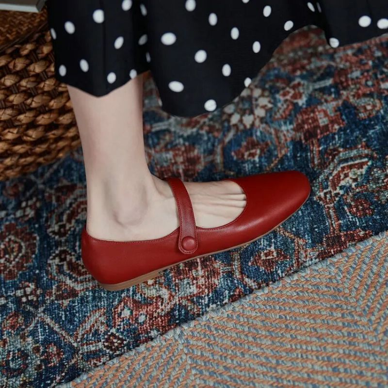 Nayi Dames Haak \u0026 Loop Loafer - Rood