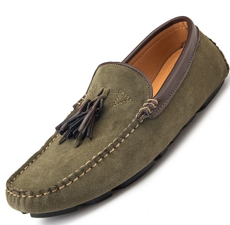 Ned Heren Loafers Casual Schoenen - Olijf
