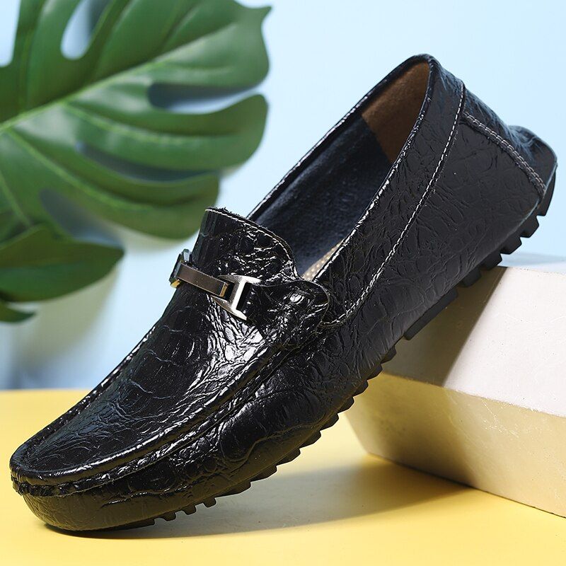 Neddy Heren Loafers Casual Schoenen - Zwart