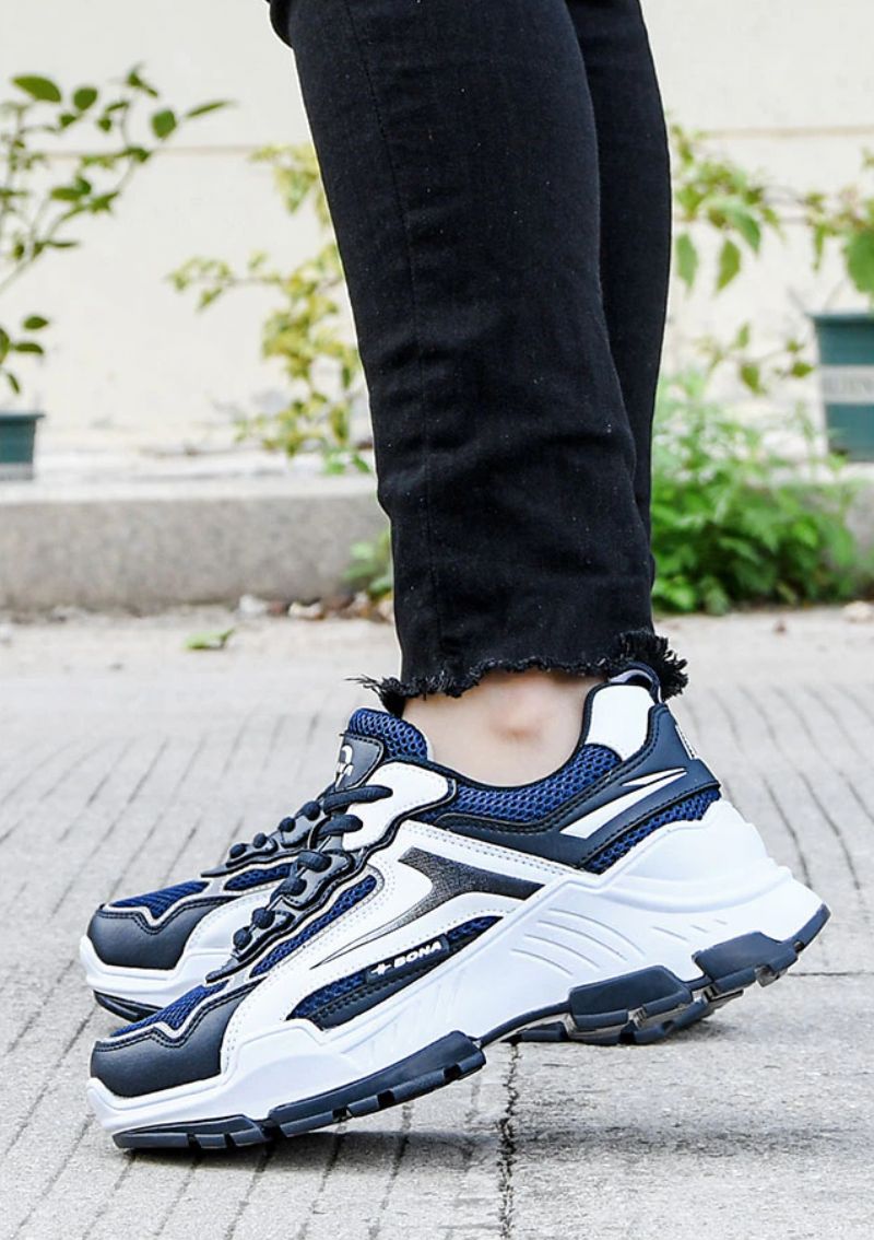 Neil Dames Sneaker Sportschoenen Voor Wandelen - Zwart