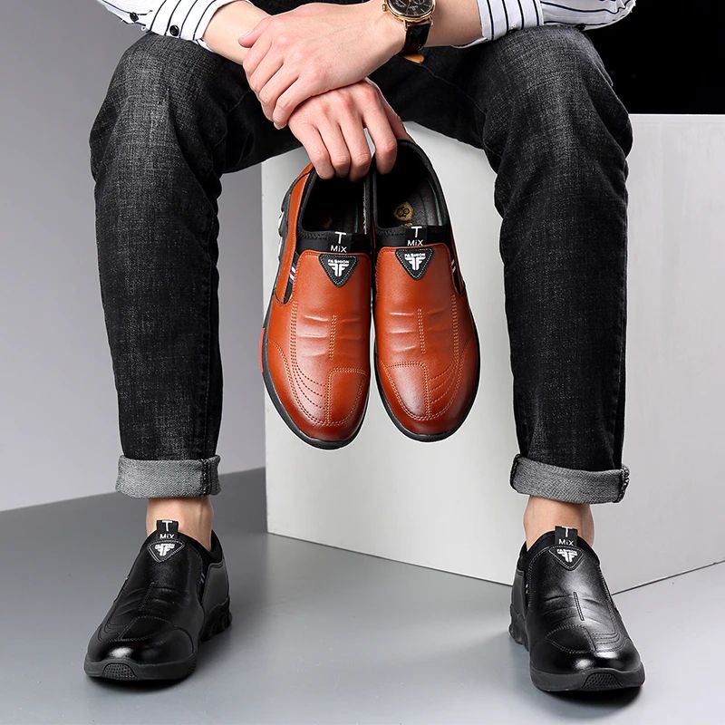 Neil Heren Loafers Geklede Schoenen - Oranje