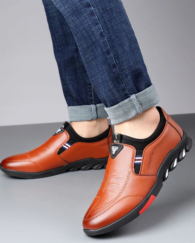 Neil Heren Loafers Geklede Schoenen - Oranje