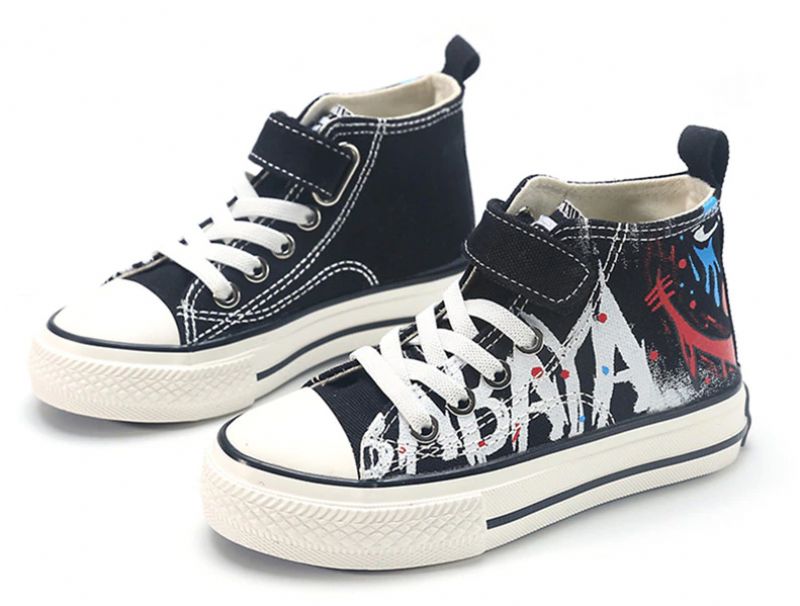 Nelson Jongens High Top Sneaker - Zwart