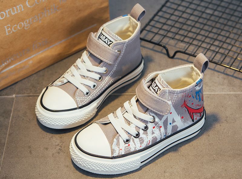Nelson Jongens High Top Sneaker - Zwart