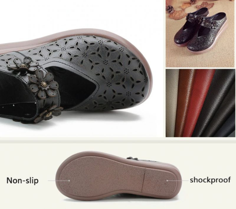 Nelva Dames Wedges Sandaal - Wit