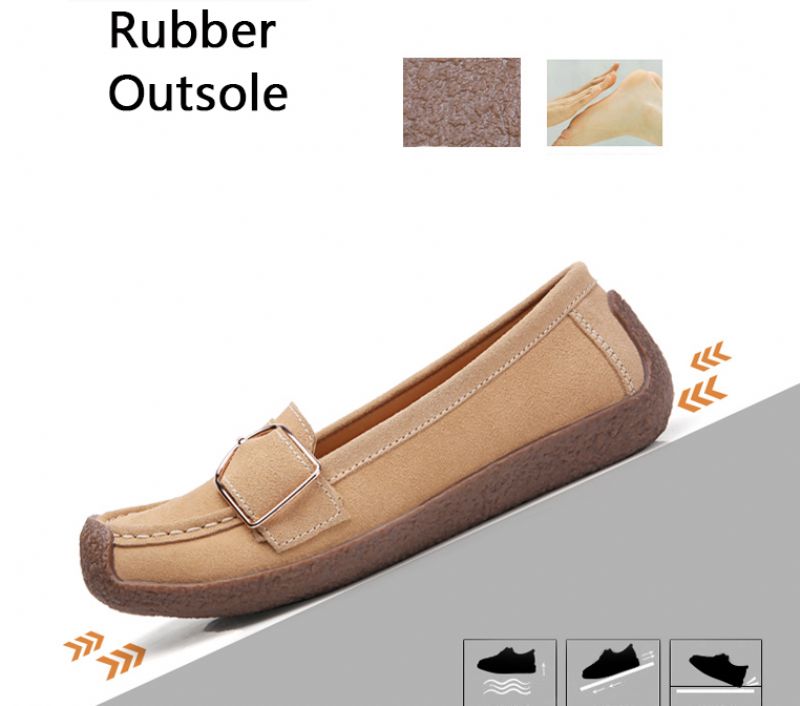 Nena Dames Loafer Schoenen - Beige