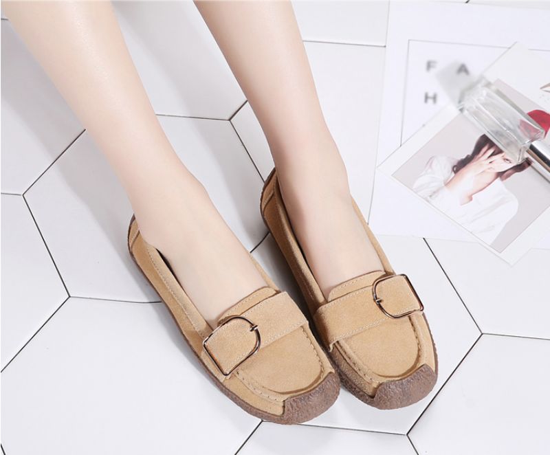 Nena Dames Loafer Schoenen - Beige