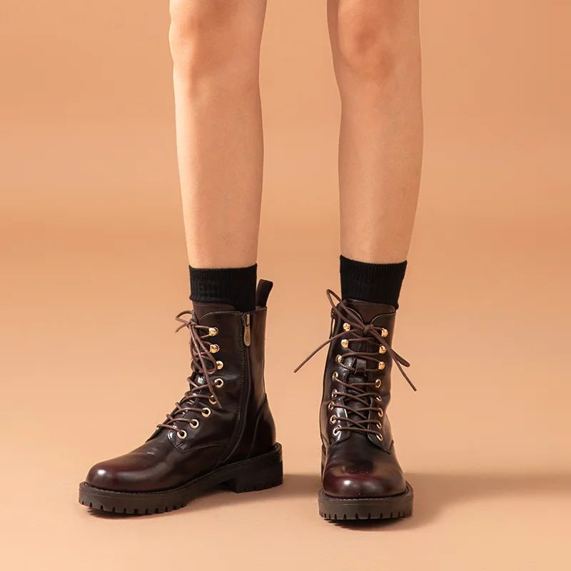 Neometta Dames Enkelhoge Boots - Wijn