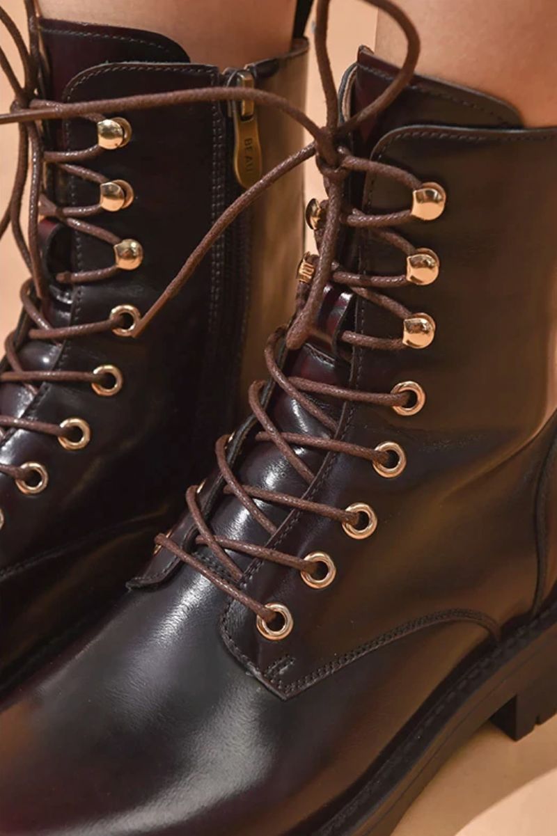 Neometta Dames Enkelhoge Boots - Wijn