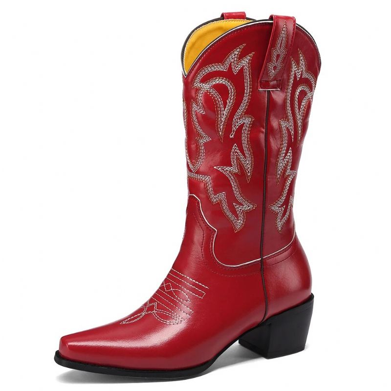 Nesma Dameslaarzen - Rood