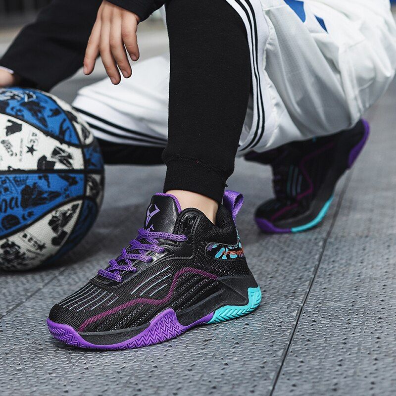 Nestor Jongens Basketbalschoenen - Zwart