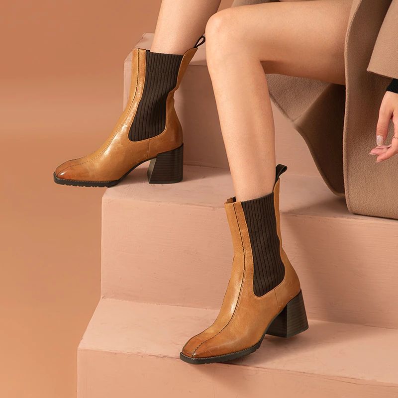 Netza Dames Zwarte Laarzen - Zwart