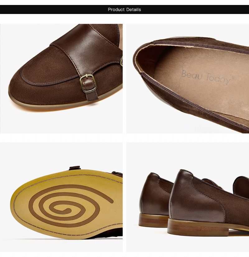 Neva Dames Leren Zwarte Loafer Schoenen - Zwart