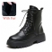 Zwart met bont