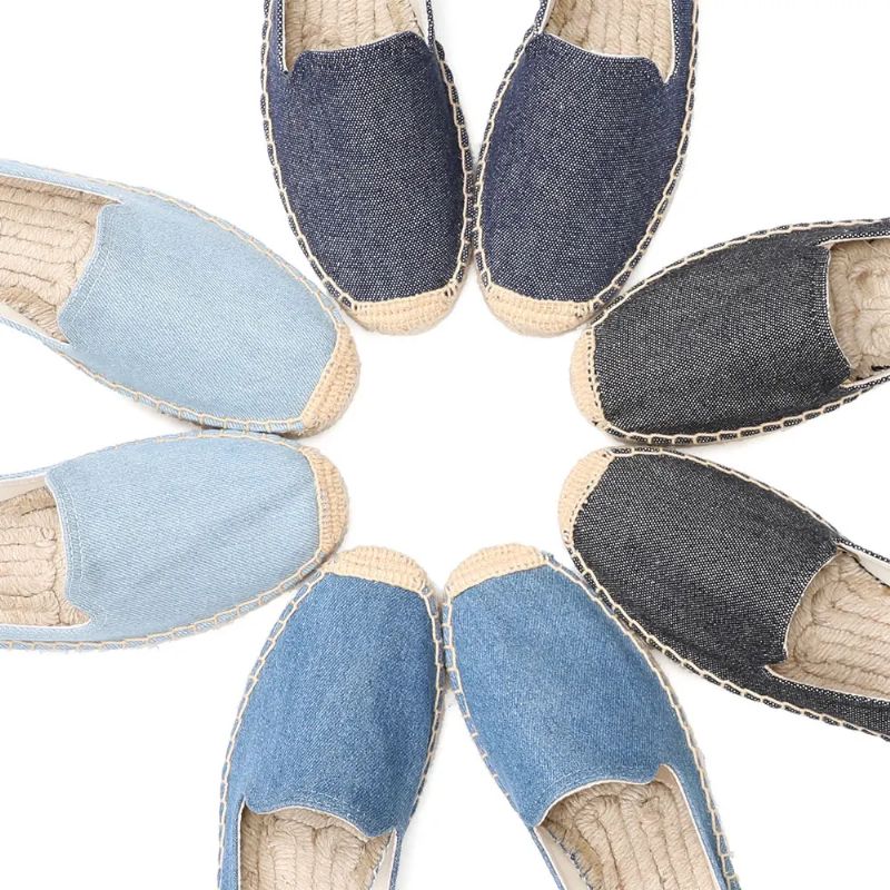 Nidia Dames Slip On Espadrilles - Hemel