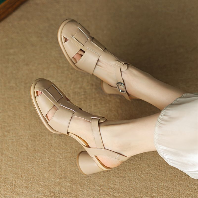Nidia Dames Zomer Sandalen - Abrikoos