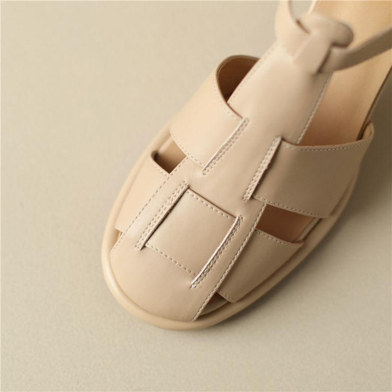 Nidia Dames Zomer Sandalen - Abrikoos