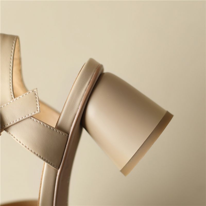 Nidia Dames Zomer Sandalen - Abrikoos