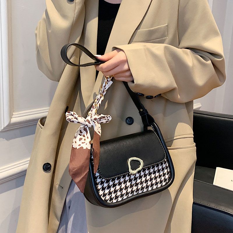 Nido Dames Kleine Leren Handtas - Zwart