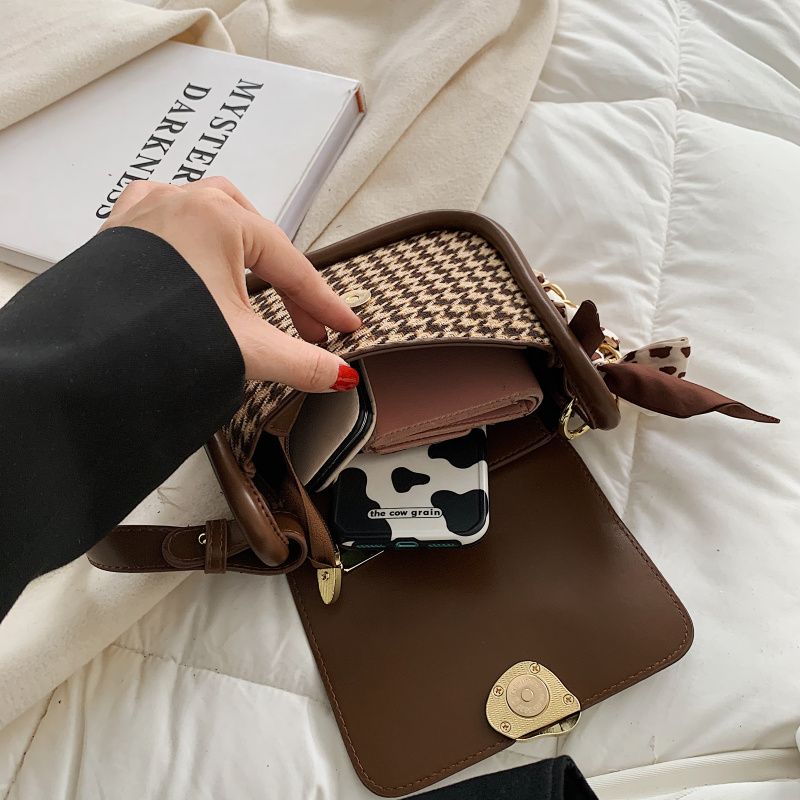 Nido Dames Kleine Leren Handtas - Zwart