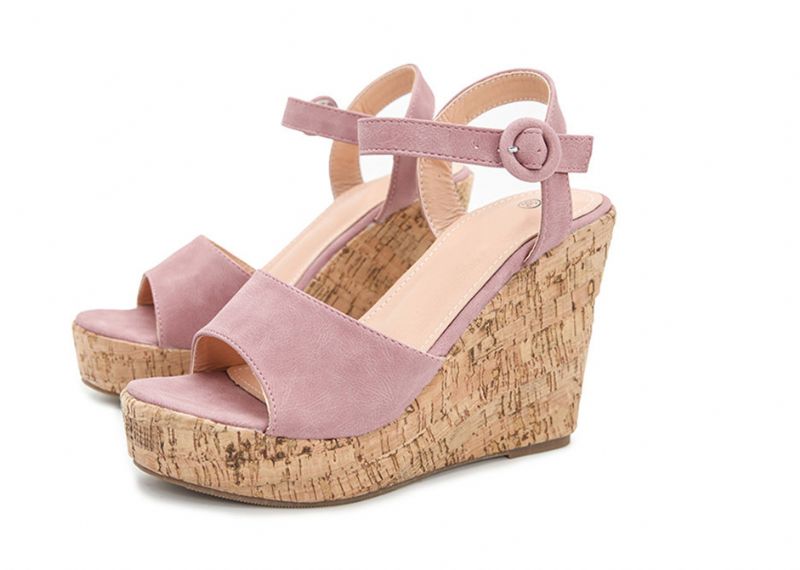 Nikki Dames Wedges - Blauw