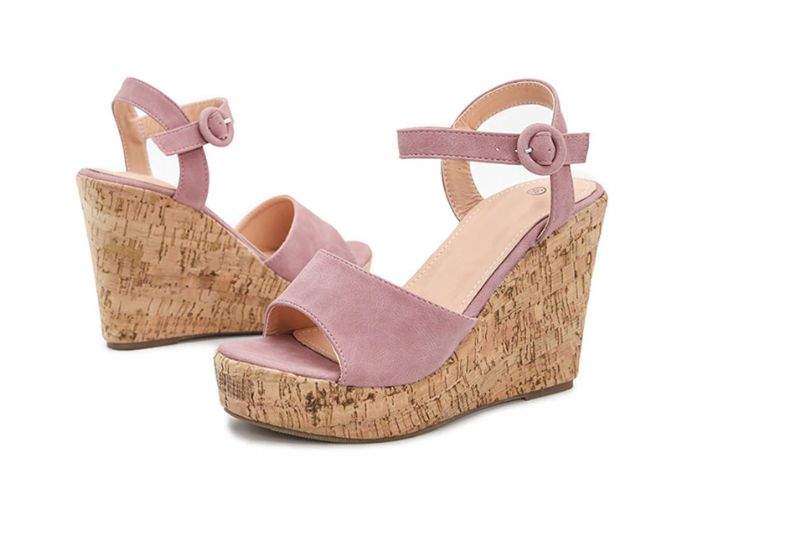 Nikki Dames Wedges - Blauw