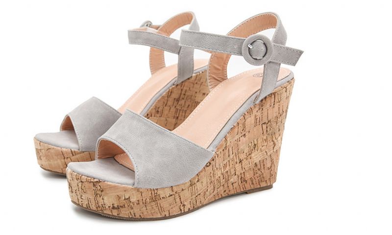 Nikki Dames Wedges - Blauw