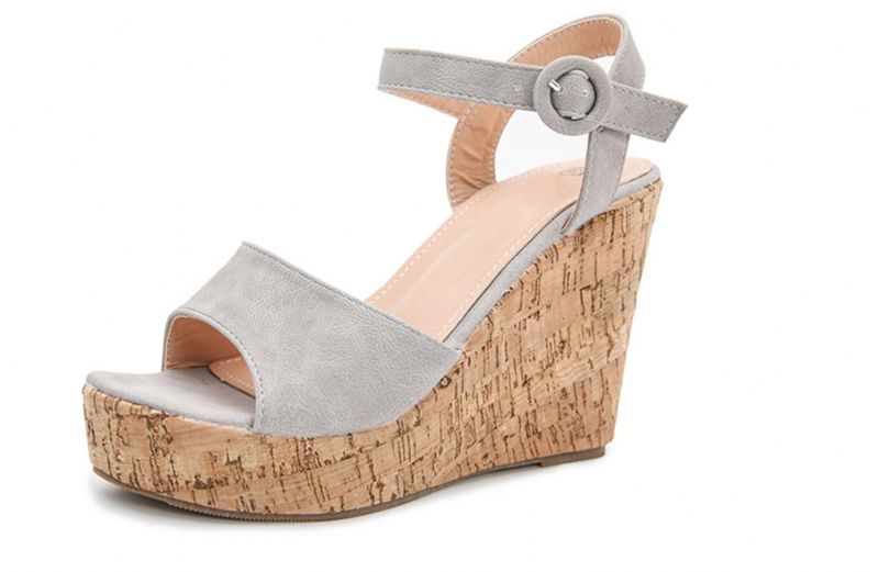 Nikki Dames Wedges - Blauw