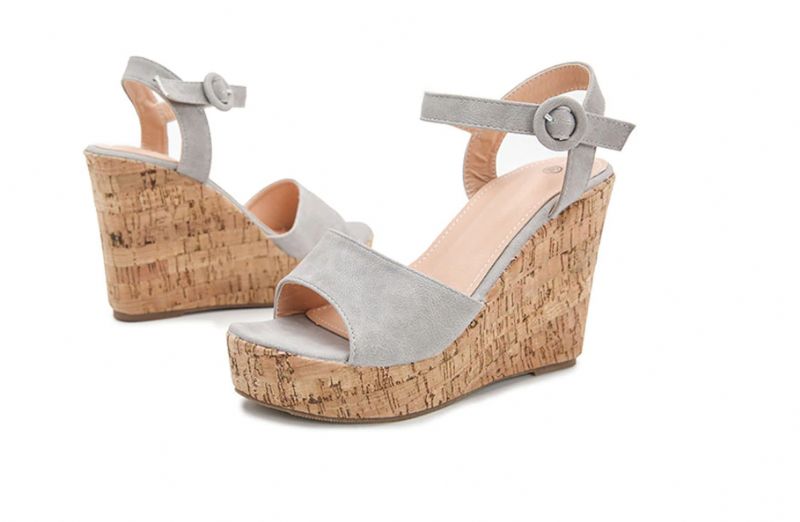 Nikki Dames Wedges - Blauw