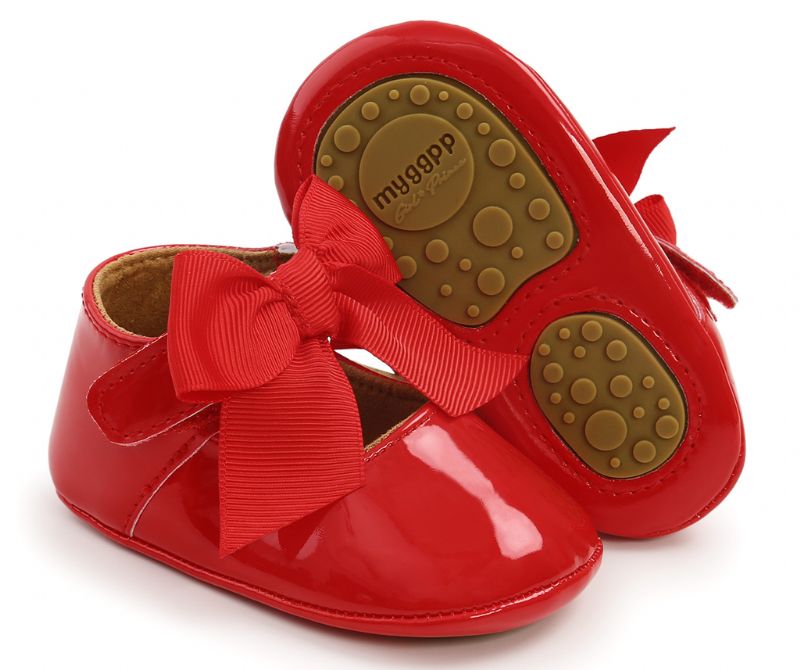 Nilse Baby Meisjes Dress Mocassin - Rood