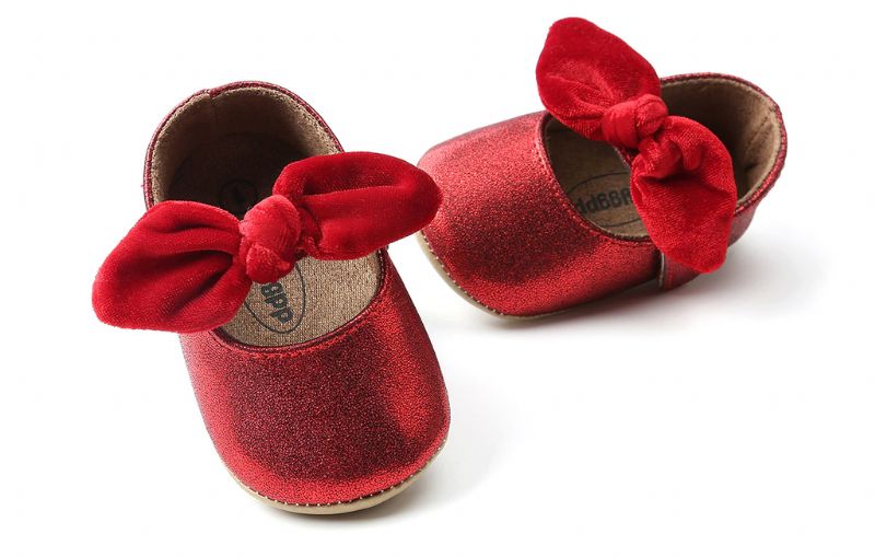Nilse Baby Meisjes Dress Mocassin - Rood