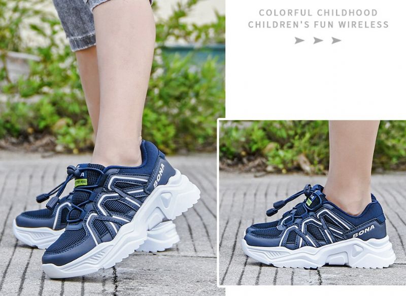 Nilton Jongens Hardloopschoenen - Marineblauw