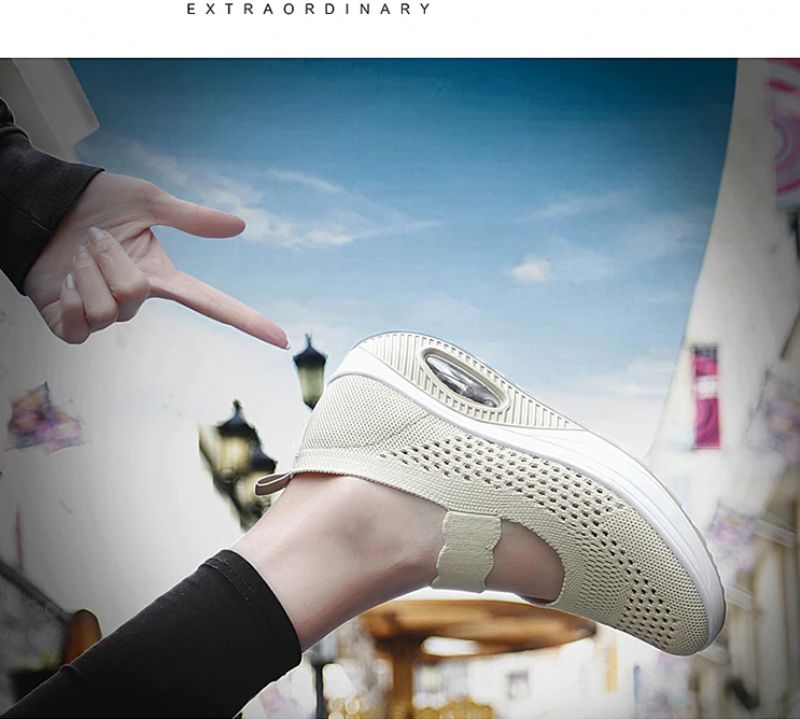 Ninoska Platform Slip-on Schoenen Voor Dames Zwarte - Zwart