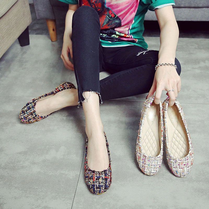 Niobe Dames Platte Schoenen - Roze
