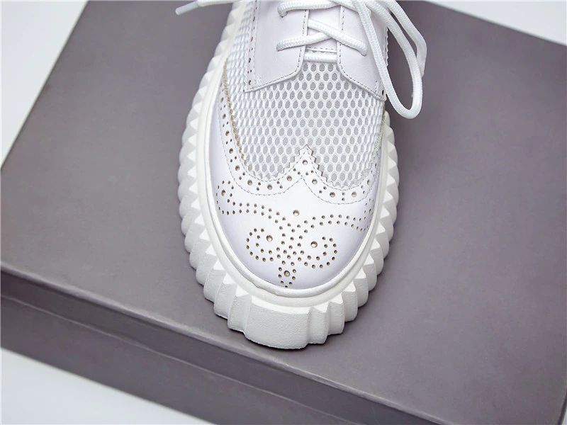 Nix Dames Platform Oxford Schoenen - Zilver