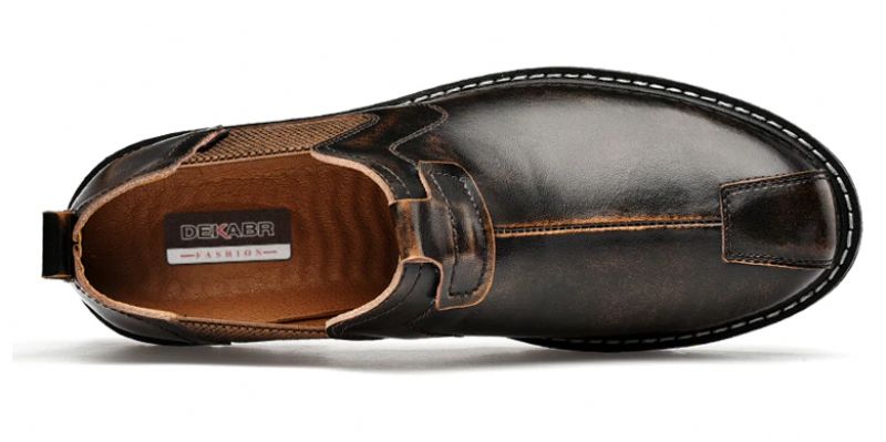Noe Heren Slip-on Oxford - Zwart
