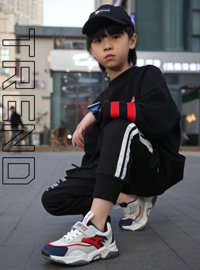Noel Jongens Casual Sneaker - Beige